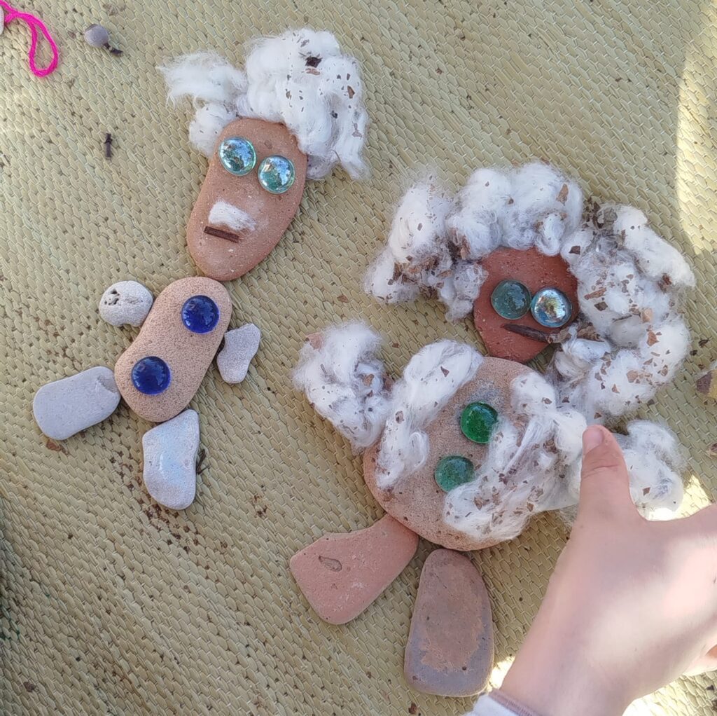 פעילות בטבע לילדים בבית הספר - יצירה מן הטבע