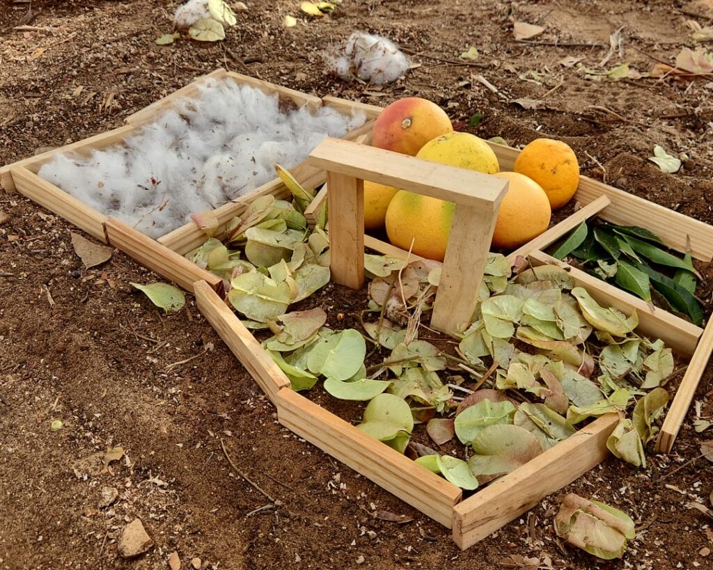פעילות בטבע לילדים בבית הספר - יצירה מן הטבע